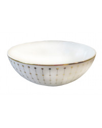 LOMONOSOV IMPERIAL BONE CHINA PORCELAIN SALAD BOWL AZURE GOLD 570 ml 19.3 fl oz