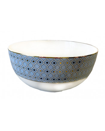 LOMONOSOV IMPERIAL BONE CHINA PORCELAIN SALAD BOWL AZURE 2 V.2 500 Ml 17 Fl.Oz