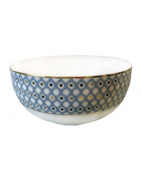 LOMONOSOV IMPERIAL BONE CHINA PORCELAIN SALAD BOWL AZURE V.1 1200 Ml 40.6 Fl.Oz