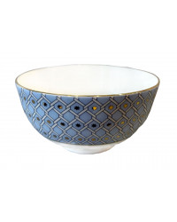 LOMONOSOV IMPERIAL BONE CHINA PORCELAIN SALAD BOWL AZURE 2 V.2 280 Ml 9.5 Fl.Oz