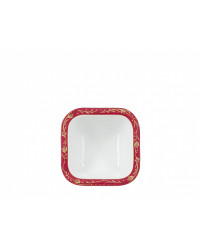 LOMONOSOV IMPERIAL PORCELAIN SALAD BOWL RED NET (2 SERV.) 350 ML/12 FL.OZ