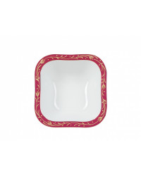 LOMONOSOV IMPERIAL PORCELAIN SALAD BOWL RED NET (4 SERV.) 700 ML/23.7 FL.OZ