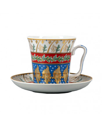 LOMONOSOV IMPERIAL PORCELAIN COFFEE LATTE HOT CHOCOLATE MUG  NEW YEAR NIGHT 360 ml/12.2 fl.oz