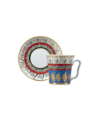 LOMONOSOV IMPERIAL PORCELAIN COFFEE LATTE HOT CHOCOLATE MUG  NEW YEAR NIGHT 360 ml/12.2 fl.oz