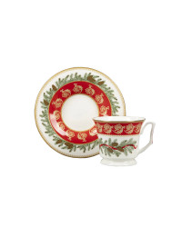 LOMONOSOV IMPERIAL BONE CHINA PORCELAIN TEA CUP YULIA CHRISTMAS TEATIME 210 ml 7.1 fl.oz