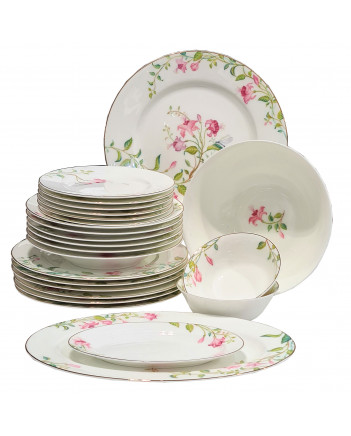 LOMONOSOV IMPERIAL PORCELAIN DINNER DREAM GARDEN 24 items