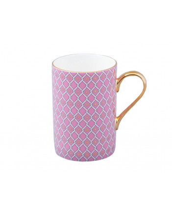 LOMONOSOV IMPERIAL BONE CHINA PORCELAIN COFFEE MUG IDYLL PINK v.2 400 Ml/14.1 Fl.Oz