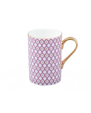 LOMONOSOV IMPERIAL BONE CHINA PORCELAIN COFFEE MUG IDYLL PINK v.1 400 Ml/14.1 Fl.Oz