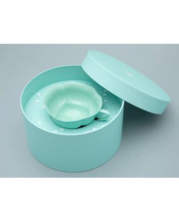 LOMONOSOV IMPERIAL BONE CHINA PORCELAIN TEA CUP NATASHA MONOCOLOR MINT GREEN 220 ml/7.4 fl.oz