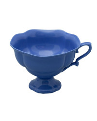 LOMONOSOV IMPERIAL BONE CHINA PORCELAIN TEA CUP NATASHA MONOCOLOR CORNFLOWER BLUE 220 ml/7.4 fl.oz