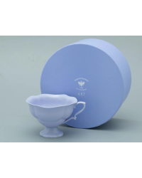 LOMONOSOV IMPERIAL BONE CHINA PORCELAIN TEA CUP NATASHA MONOCOLOR LAVENDER 220 ml/7.4 fl.oz