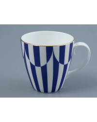 LOMONOSOV IMPERIAL BONE CHINA PORCELAIN COFFEE MUG SPRING YES AND NO COBALT BLUE 470 Ml/15.9 Fl.Oz
