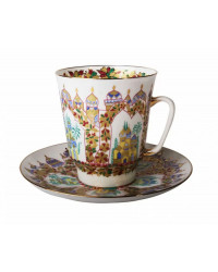 LOMONOSOV IMPERIAL BONE CHINA RARE PORCELAIN ESPRESSO CUP MAY SCHEHERAZADE PALACES 165 ml/5.6 fl.oz
