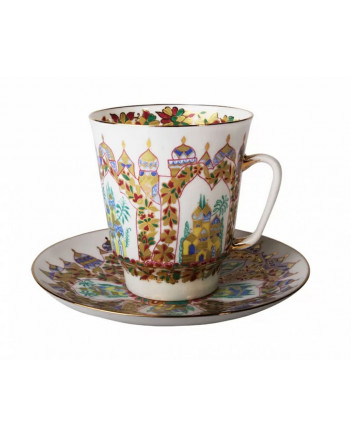 LOMONOSOV IMPERIAL BONE CHINA RARE PORCELAIN ESPRESSO CUP MAY SCHEHERAZADE PALACES 165 ml/5.6 fl.oz