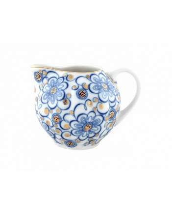 LOMONOSOV IMPERIAL PORCELAIN CREAMER MILK JAR TULIP BINDWEED 11.8 oz/350 ml