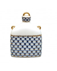 LOMONOSOV IMPERIAL PORCELAIN DECANTER WHISKEY/VODKA COBALT NET 650 ML/22 OZ