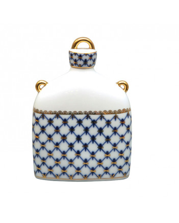 LOMONOSOV IMPERIAL PORCELAIN DECANTER WHISKEY/VODKA COBALT NET 650 ML/22 OZ