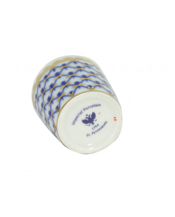 LOMONOSOV IMPERIAL PORCELAIN VODKA SHOT COBALT NET 50 ml 1.7 fl.oz