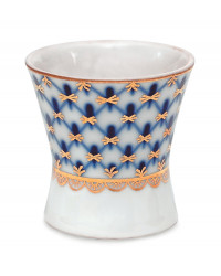 LOMONOSOV IMPERIAL PORCELAIN EGG HOLDER STAND CUP COBALT NET