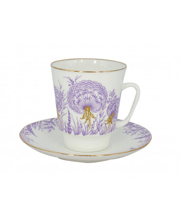 LOMONOSOV IMPERIAL BONE CHINA PORCELAIN ESPRESSO CUP MAY DANDELION 165 ml 5.6 fl.oz