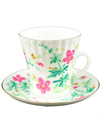 LOMONOSOV IMPERIAL BONE CHINA PORCELAIN ESPRESSO CUP DANDELION FLOWERS 175 ml/5.9 fl.oz
