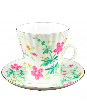 LOMONOSOV IMPERIAL BONE CHINA PORCELAIN ESPRESSO CUP DANDELION FLOWERS 175 ml/5.9 fl.oz