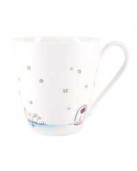 LOMONOSOV IMPERIAL BONE CHINA PORCELAIN COFFEE MUG LITTLE PRINCE AND ROSE 450 ml 15.2 oz