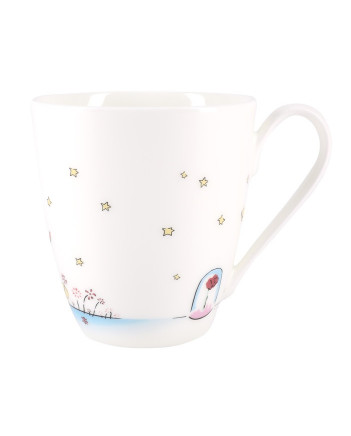 LOMONOSOV IMPERIAL BONE CHINA PORCELAIN COFFEE MUG LITTLE PRINCE AND ROSE 450 ml 15.2 oz