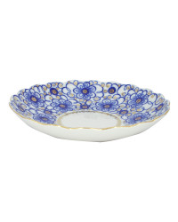 LOMONOSOV IMPERIAL PORCELAIN COOKIE PASTRY DISH BINDWEED TULIP