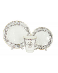 LOMONOSOV IMPERIAL BONE CHINA PORCELAIN ESPRESSO CUP SET MAY BALLET SWAN LAKE 165 ml/5.6 fl.oz