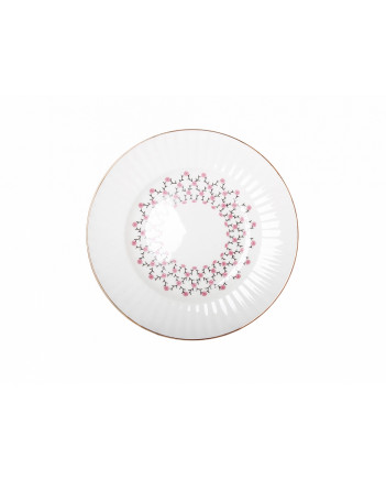 LOMONOSOV IMPERIAL BONE CHINA PORCELAIN ESPRESSO CUP WAVE PINK NET 155 ml/5.2 fl.oz