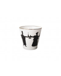 LOMONOSOV IMPERIAL BONE CHINA PORCELAIN ESPRESSO CUP BLACK COFFEE WALK 80 ml/2.7 fl.oz