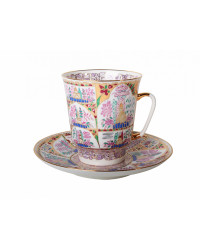 LOMONOSOV IMPERIAL BONE CHINA RARE PORCELAIN ESPRESSO CUP MAY TENDER LANDSCAPES 165 ml/5.6 fl.oz