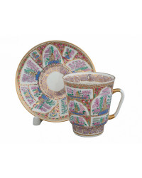 LOMONOSOV IMPERIAL BONE CHINA RARE PORCELAIN ESPRESSO CUP MAY TENDER LANDSCAPES 165 ml/5.6 fl.oz
