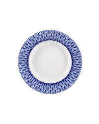 LOMONOSOV IMPERIAL PORCELAIN SOUP PLATE AURORA OPENWORK 22 cm 8.7"