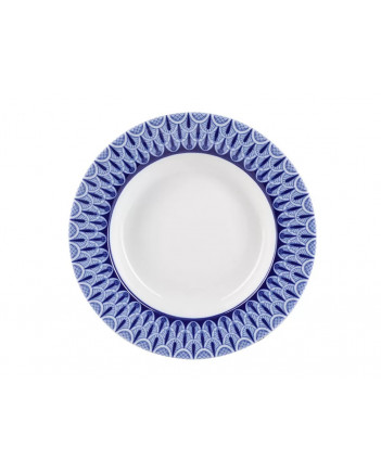LOMONOSOV IMPERIAL PORCELAIN SOUP PLATE AURORA OPENWORK 22 cm 8.7"