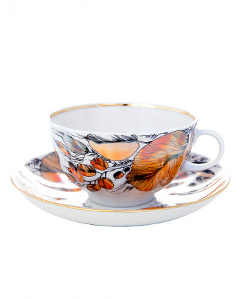 LOMONOSOV IMPERIAL PORCELAIN TEA SET SERVICE TULIP MY GARDEN 20 items LOMONOSOV IMPERIAL PORCELAIN TEA SET SERVICE TULIP MY GARDEN 20 items