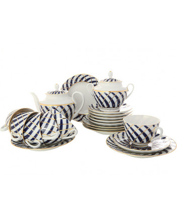 LOMONOSOV IMPERIAL PORCELAIN TEA SET SERVICE SPRING TODES 20 items