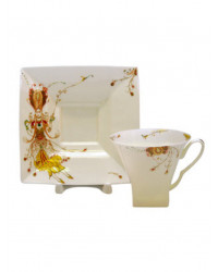 LOMONOSOV IMPERIAL BONE CHINA PORCELAIN TEA CUP PETROPOL BALLET FIRE BIRD 220 ml/7.4 fl.oz