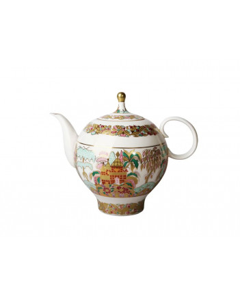 LOMONOSOV IMPERIAL BONE CHINA PORCELAIN TEA SET SERVICE LANDSCAPE FRIEZE APPLE 15 items