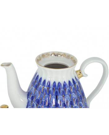 LOMONOSOV IMPERIAL PORCELAIN TEAPOT FORGET-ME-NOT 750 ml 25.4 fl.oz