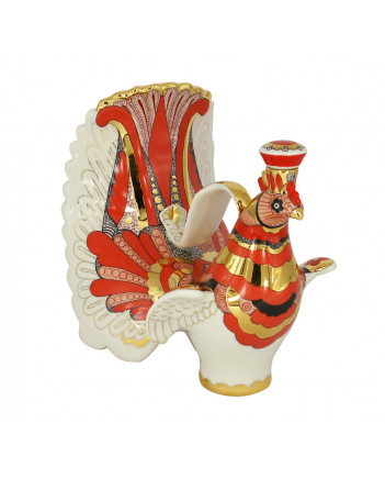LOMONOSOV IMPERIAL PORCELAIN DECANTER FIRE BIRD 800 ML/27 OZ