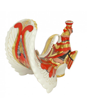 LOMONOSOV IMPERIAL PORCELAIN DECANTER FIRE BIRD 800 ML/27 OZ