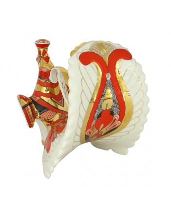 LOMONOSOV IMPERIAL PORCELAIN DECANTER FIRE BIRD 800 ML/27 OZ