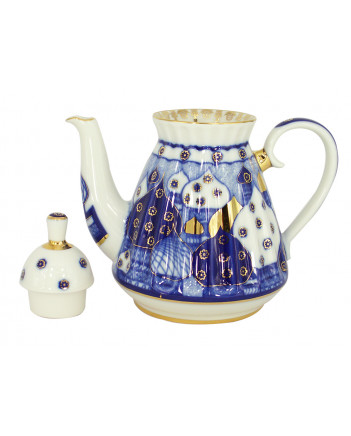 LOMONOSOV IMPERIAL PORCELAIN TEAPOT CHURCHBELLS 3 CUPS 750 ML/25.4 OZ