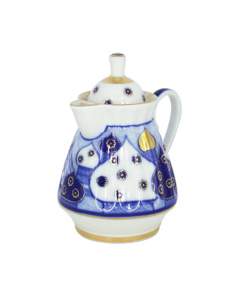 LOMONOSOV IMPERIAL PORCELAIN CREAMER MILK JAR CHURCH BELLS 400 ml 13.5 oz