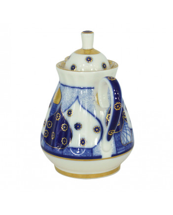 LOMONOSOV IMPERIAL PORCELAIN CREAMER MILK JAR CHURCH BELLS 400 ml 13.5 oz