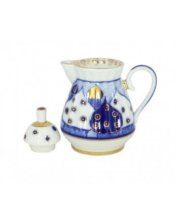 LOMONOSOV IMPERIAL PORCELAIN CREAMER MILK JAR CHURCH BELLS 400 ml 13.5 oz