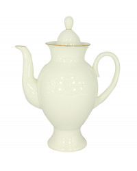 LOMONOSOV IMPERIAL BONE CHINA PORCELAIN COFFEE POT GOLDEN EDGE 630 ml 21.3 oz