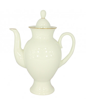 LOMONOSOV IMPERIAL BONE CHINA PORCELAIN COFFEE POT GOLDEN EDGE 630 ml 21.3 oz